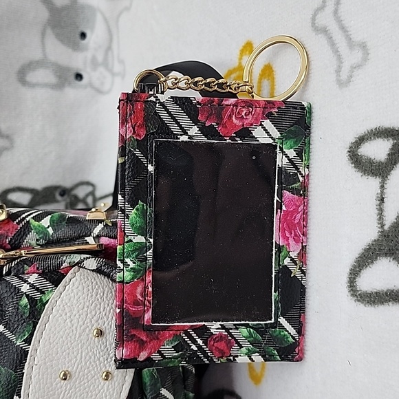 Altered Betsey Johnson Floral Dog Small Backpack Turned Crossbody Purse… - Picture 10 of 11